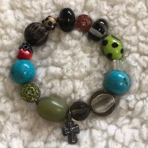 Beautiful bracelet with cross charm